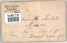 Aden 1906 Foto AK Briefmarke bildseitig
