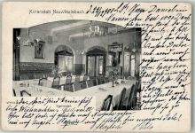 80331 W8000 Nymphenburg 1900 Foto AK Kuranstalt Neuwittelsbach Speisesaal