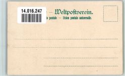 Treppe Rauchsalon Hamburg-Amerika-Line Dampfer Auguste Victoria / Dampfer Viktoria 1900 Lithographie / Künstlerkarte