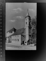 94249 W8373 Bodenmais GLASNEGATIV Kirche