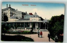 Karlovy Vary Karlsbad Foto AK Stadtpark