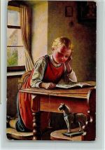 Bilderbuch, Pferd auf Rädern, Spielzeug , Kind AK Buch lesen 1932 Künstlerkarte