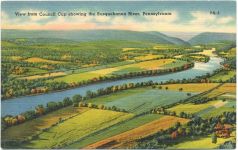 um 1940 - Pennsylvania, -Susquehanna River-,Mebane Greeting Card Co.