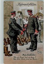 Humor Kasernenhofblüten Militär Beim Einkleiden Verlag Gebr. Dietrich Serie 169/4 Thiele, Arthur Künstlerkarte