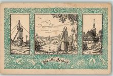 Kattowitz Katowice - Abstimmungs-Postkarte Zeche Kirche