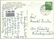 87727 W8943 Babenhausen , Schwab - Gasthaus Prinz Ludwig Auf der Wies