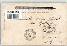 Vientiane 1905 Foto AK Tracht Boot Mekong Briefmarke Bildseite