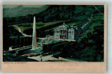 W8107 Ettal Schloß Linderhof Zieher, Ottmar Nr. 1441 Diemer, Z. 1900 Lithographie
