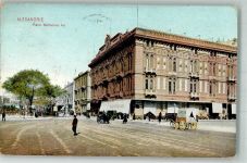 Alexandria 1911 Foto AK Place Mohamed Aly Geschäft