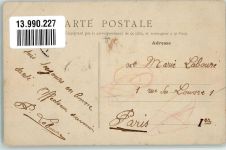 27260 Asnieres 1910 Foto AK Hochwasser 1910 Avenue de Paris Briefmarke Bildseite