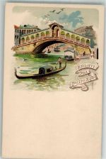 30100 Venezia Lithographie Rialtobrücke