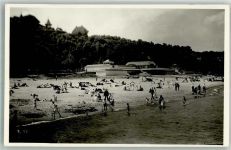Rauschen Swetlogorsk Foto AK Schwimmbad Strand Ort lt. Fotograf Krauskopf