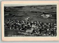 87648 W8955 Aitrang 1933 FOTO KEINE AK Fliegeraufnahme des Ortes mit St. Ulrich Kirche Original aufmontierte Verlagsmusterkarte