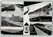 4374 Zoutelande Foto AK Kirche Strand Boulveard