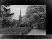 25524 W2210 Itzehoe GLASNEGATIV Klosterhof m. Kirche
