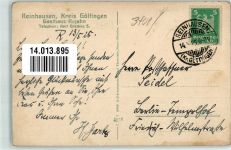 37130 W3407 Reinhausen , Kr Göttingen 1925 Gebrauchsspuren Beschriftung a.d. Bildseite