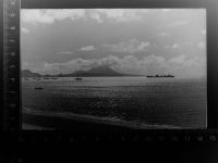 GLASNEGATIV Schiffe vor St. Kitts oder Nevis