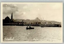 Konstantinopel Istanbul Foto AK Hafen
