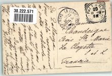 28838 Stresa 1909 Foto AK Lago maggiore Briefmarke bildseitig