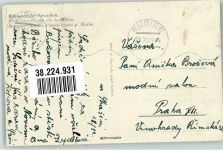 Kasperské Hory Bergreichenstein 1949 Foto AK Wallfahrts- Kirche der h. Marie Straschin