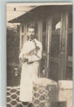 Im Kriegslazarett I. als Kaninchenpfleger Gerf. Alfred Merth Lazarett WK I Gebrauchsspuren