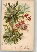38000 Grenoble Lithographie / Künstlerkarte sign. E. Guillot Blumen