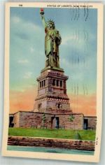 New York City 1938 Foto AK Denkmal Freiheitsstatue