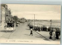 76600 Le Havre ( Foto AK Straßenbahn Le Boulevard Maritime