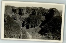 Hrensko Herrnskretschen Foto AK Böhmische Schweiz Gabrielensteig
