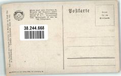 4470 Enns Künstlerkarte Stadtmauer Deutscher Schulverein