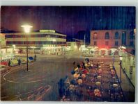 30016 Jesolo Foto AK Gasthaus Das Zentrum Nächtliche Ansicht