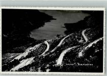 Kotor Cattaro Foto AK Serpentinen Bergstrasse Ort lt. Fotograf