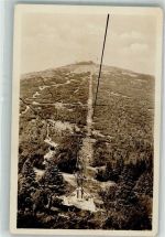 Schneekoppe 1955 Foto AK Seilbahn