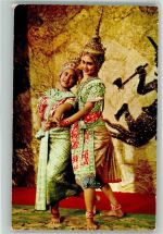 Bangkok Foto AK Tracht Frauen Tanz