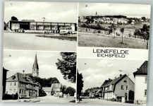 37327 O5600 Leinefelde Foto AK HO-Gasthaus Haus Eichsfeld HO-Gasthaus Eichsfelder Hof Birkunger Straße Fotograf Pingel VEB Bild und Heimat