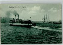 98100 Messina Foto AK Eisenbahn- Fähre