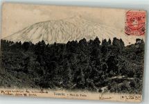 Santa Cruz de Tenerife 1909 Foto AK Pico de Teide Marke bildseitig