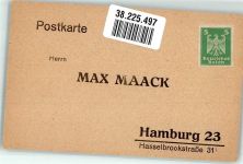 W2000 Hamburg Bestellung 1. Klasse der 366. Hamburger Staatslotterie Lotterie auf AK
