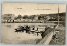 76210 Trouville 1905 Foto AK Fähre