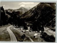 6993 Baad , Kleinwalsertal Foto AK Camping Vorderboden