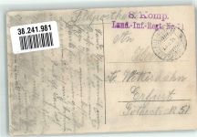 57260 Dieuze Duß 1915 Foto AK Feldpost WK I 8.Komp.Land.Inf.Regt.Nr, 71