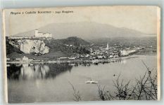 21021 Angera Foto AK Burg Borremeo Lago Maggiore