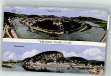 Decin Tetschen-Bodenbach 1914 Foto AK Panorama