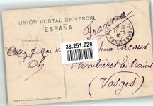 Cadiz 1910 Foto AK Marke bildseitig
