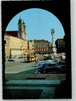 8010 Graz Foto AK VW Käfer Denkmal Straßenbahn Hauptplatz