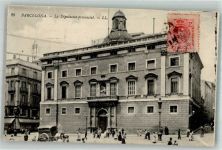 Barcelona Foto AK La Diputacion provincial Marke bildseitig