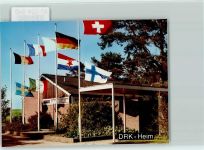 W3071 Mardorf , Niedersachs DRK-Heim Fahnen Rotes Kreuz FOTO KEINE AK
