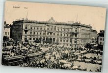 34117 W3500 Kassel , Hess 1918 - Postamt Straße Marktszene
