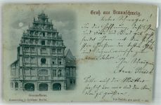 38100 W3300 Braunschweig 1899 Gebrauchsspuren Gewandhaus