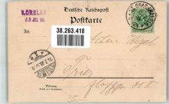 W5401 St. Goar Loreley 1898 Lithographie
